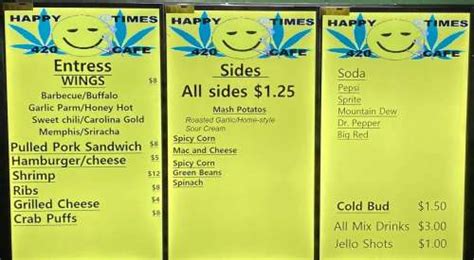 Online Menu of Happy Times 420 Cafe Restaurant, Georgetown, …