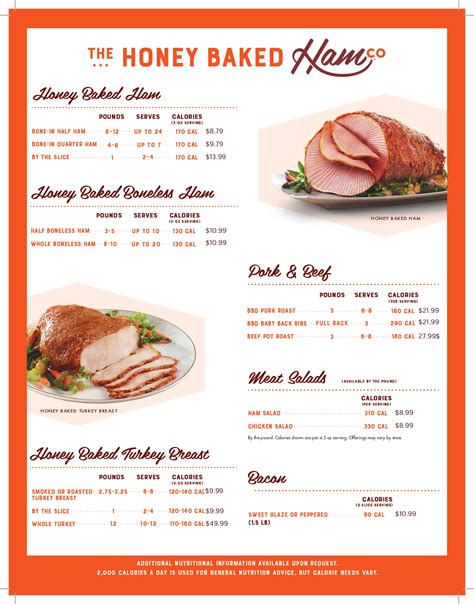 Online Menu of Honey Baked Ham Company Restaurant, North …