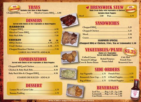 Online Menu of Houck