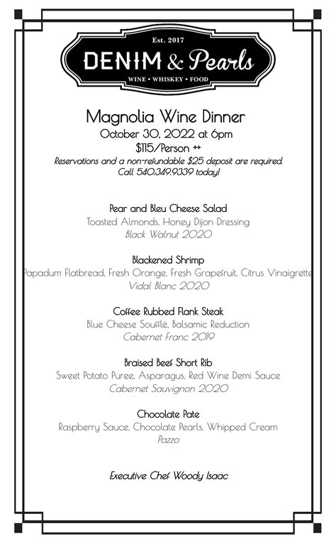 Online Menu of Magnolia Wines & Eatery, Claremont, CA