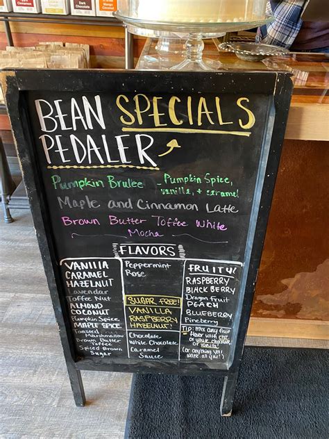 Online Menu of The Bean Pedaler, Canon City, CO