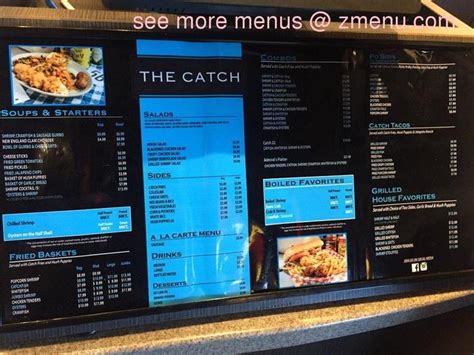 Online Menu of The Catch Restaurant, Lewisville, Texas, 75067