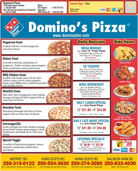 Online Menu of dominos Restaurant, Poole, United Kingdom, …