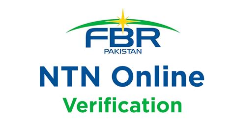 Online NTN Verification FBR Online NTN/STRN Enquiry