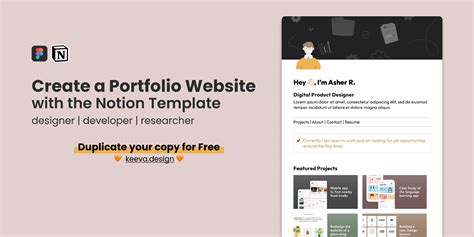 Online Portfolio in Notion Template Design Kit Figma Community