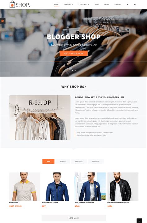 Online Shopping Store Blogger Templates 2021 Ecommerce