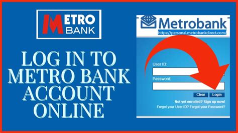 Online banking metrobank. Check the mobile app: Log in to the Metro Bank app and go to the More menu to access Settings, and select My Details. Your ID should be located under your name. Visit a Metro Bank store. Personal customers can call 0345 0808 500, 24 hours a day, 7 days a week. Business customers can call 0345 08 08 508. 