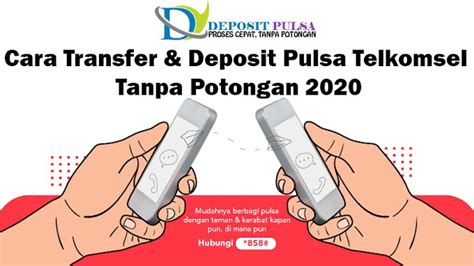 Online bisa deposit via pulsa telkomsel tanpa potongan 2020.