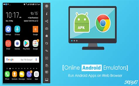 The online Android emulator for a computer act as a cop
