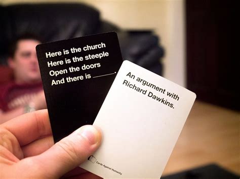 Online cards against humanity. Mar 31, 2020 · Cards Against Humanity Lab . CAH Lab is played by just one person per game and involves an AI dealing one black card and a selection of white cards. The player has to choose the funniest card, or ... 