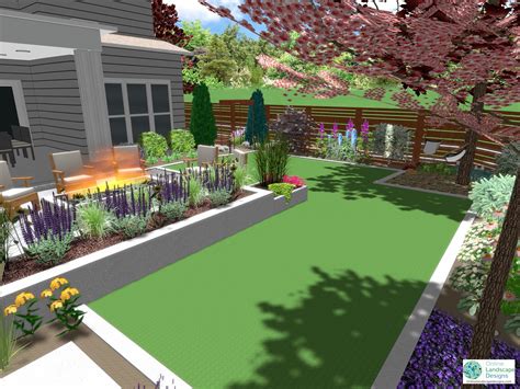 Online landscape design. This type of online landscape design is very exciting. Many people have a difficult time "seeing" a design. Your 3D drawing can have the actual architecture of your home along with the landscaping, patio, walkway, or and other features. Suddenly you can see an actual "picture" of the finished project. 