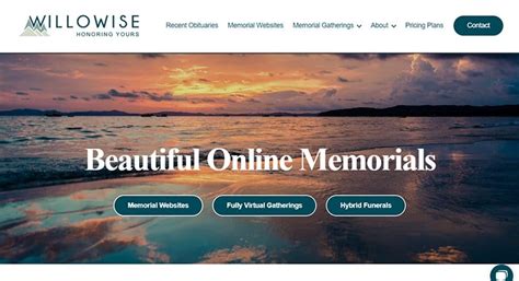 Online memorial services.  Creating a memorial website is easy with our fr...