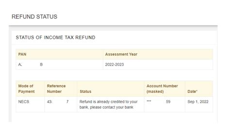 Online refund status in nsdl