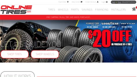 Go to onlinetires.com and check out with t