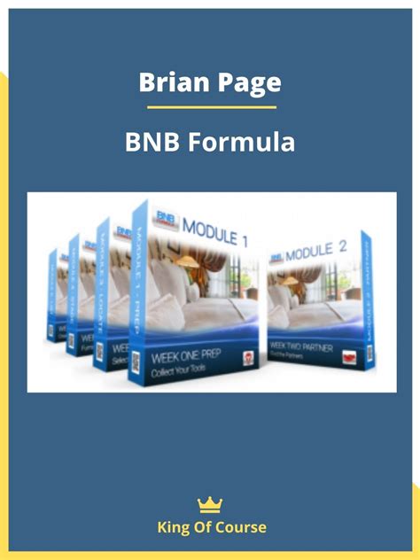Only 35 Brian Page BNB Formula Program Courses