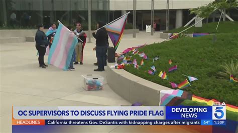 Only government flags can fly outside Orange County offices, Board of Supervisors votes