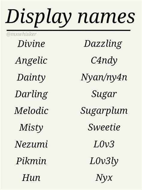 Onlyfans Display Name Ideas Nude