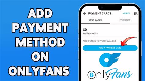 Onlyfans payment method
