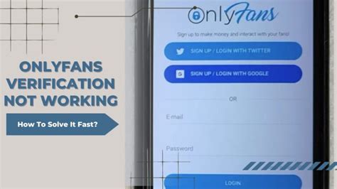 Onlyfans verification not working