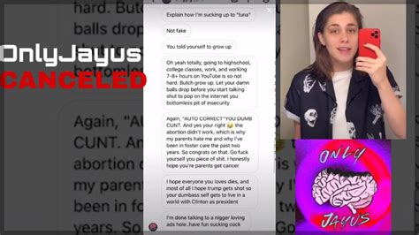 Onlyjayus says n word. Recently, a racist messages screenshot surfaced on the internet, which shows TikTok star Onlyjayus using the N word. After the screenshot of Onlyjayus's text surfaced, netizens were quick to react to it. It is reported that the screenshot was from a year-old conversation. According to HITC, it was unclear with whom was Onlyjayus. But, the ... 
