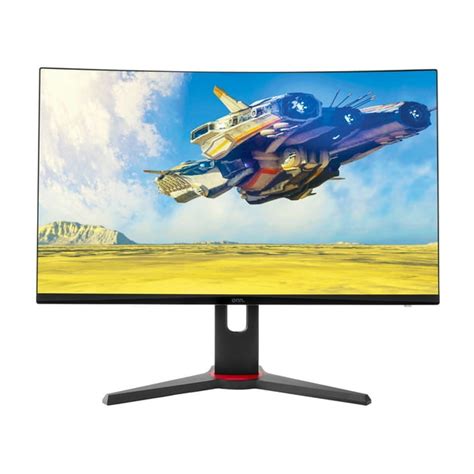 Awesome gaming monitor. This ONN 27 inch gaming monitor is amazing it has a 1440QHD resolution eight different gaming modes it also has a curved display it also has a low blue light adjustment it also has a swivel stand it has a display port two HDMI ports and they plug in for your headphones. It also came with a 6 ft DisplayPort cable and a 6 .... 
