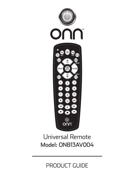 Onn remote control codes. To do this, firstly locate your brand in the Code List. Codes are listed by brand and device, and in order of popularity. 1. Turn on your device (not on standby) and point the ONN remote towards it. Page 11: Setup - Learning SETUP - LEARNING Your ONN remote control can learn any function from any other wor- king remote control. 