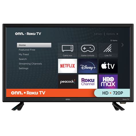 24" 720p HD Roku TV. Model: 100012590-CA. 4.1. (37) Stream what you love with the onn. Roku TV! Access 500,000+ movies and TV episodes across thousands of free or paid channels. Get features like fast and easy cross-channel search, and use the free Roku mobile app for voice controls, private listening, or as a handy remote.