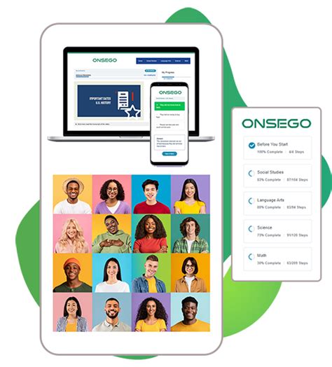 Onsego. The GED exam, both in the U.S. and Canadian editions, is a challenging assessment, and decent preparation is required for success. Onsego’s Canadian online GED classes will get you perfectly prepared fast and efficiently. Upon successfully passing the five subtests in Canada, students get their Canadian High School Equivalency Diploma. 
