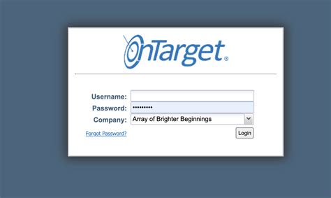 Ontarget clinical mobile login. Click Register Now on the login screen. Once you are in BAM, click on the Well onTarget link on the left side of the screen. You will be taken to the portal. QUESTIONS? If you have any questions about Well onTarget, call Customer Service at 877-806-9380. 22603 See the Program Rules on the Well onTarget Member Wellness Portal for further ... 
