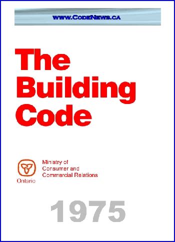 Ontario Building Code 1975