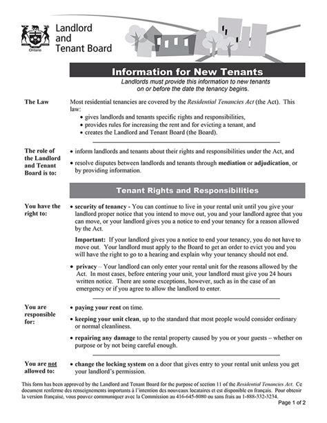 Ontario landlord tenant act pets 2018. .  ...