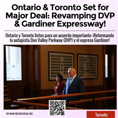 Ontario to upload DVP, Gardiner costs in new deal with Toronto