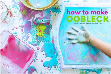 Oobleck paint.  Find additional information on freezing your oobleck at Inspiratio...
