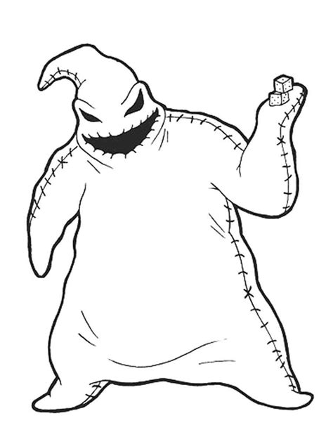 Oogie Boogie Coloring Page Get Coloring Pages