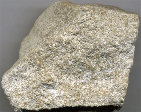 Oolitic limestone is made up of small spheres