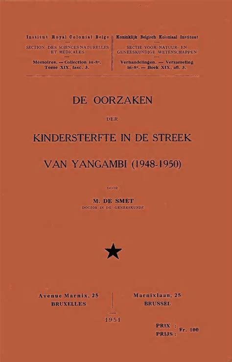 Oorzaken der kindersterfte in de streek van yangambi (1948 1950). - Electric mobility scooter repair manual for celeberty.
