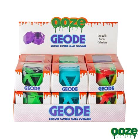 Ooze Geode Silicone & Glass Storage Jar - SMOKEA®