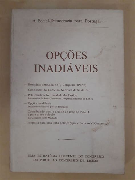 Opções inadiáveis: a social democracia para portugal. - Manual solution of analaysis synthesis and design chemical processes.