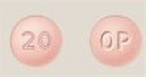  This pink round pill with imprint OP 20 on it has been identified as: Oxycontin 20 mg. This medicine is known as OxyContin (generic name: oxycodone). It is available as a prescription only medicine and is commonly used for Chronic Pain, Pain. . 