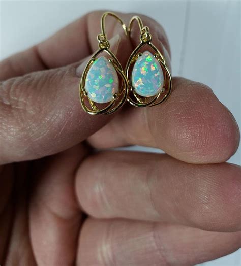 Opal Earrings - Etsy Australia