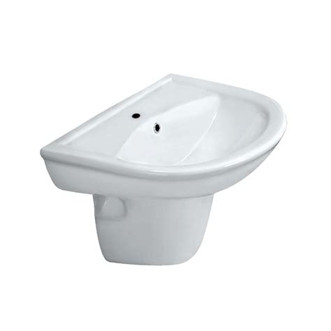 Opal Sanitaryware Integrated Half Pedestal Washbasin Jaquar