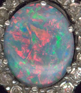 Opal is a mineral species with an amorphous structure. It'