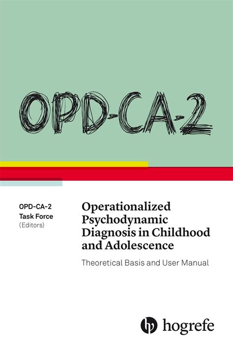 Opd ca 2 operationalized psychodynamic diagnosis in childhood and adolescence theoretical basis and user manual. - Manual estacion total leica tc 307.