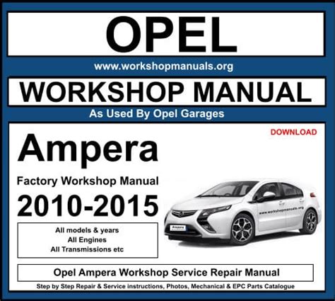 Opel ampera full service reparaturanleitung 2012 2013. - Yamaha yzf 600 thundercat fazer service repair manual.