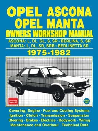 Opel ascona manta owners workshop manual. - Tarifa para os seguros de transportes rodoviários de mercadorias.