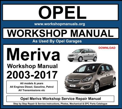 Opel meriva work repair manual 2004. - Ser maestro, estudios sobre el trabajo docente.