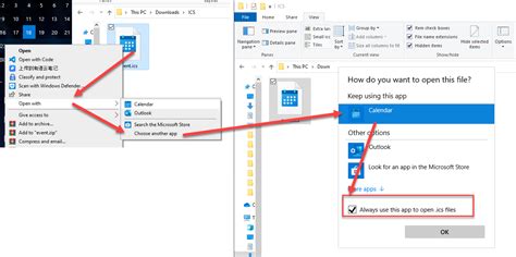 Open .ics files with Windows 10 Calendar app Super User