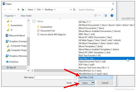 Open A Microsoft Word Document