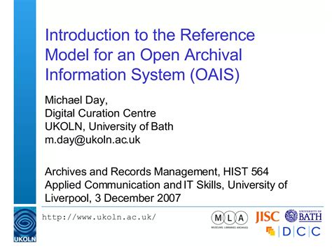Open Archival Information System A Clear And Concise Reference