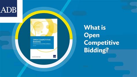 Open Competitive Bidding Asian Development Bank